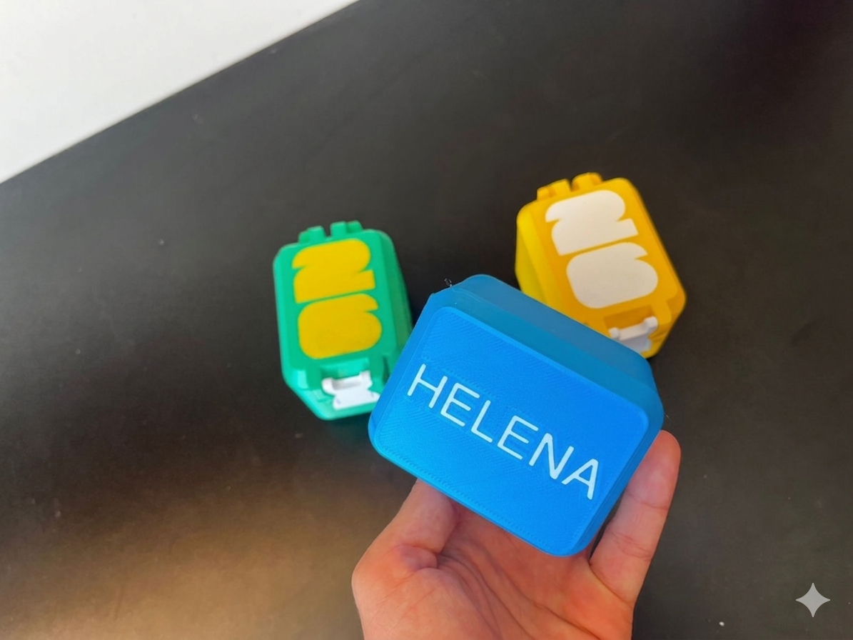 Caixinha personalizada com o nome HELENA